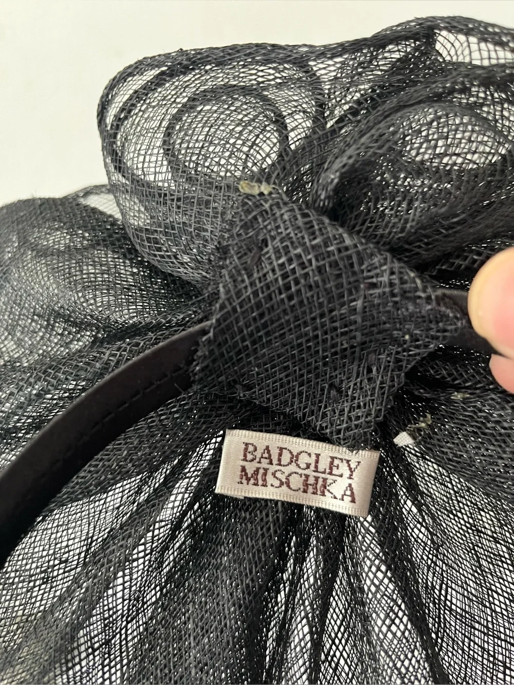 Badgley Mischka‎ Vintage Black Fascinator Headpiece Headband